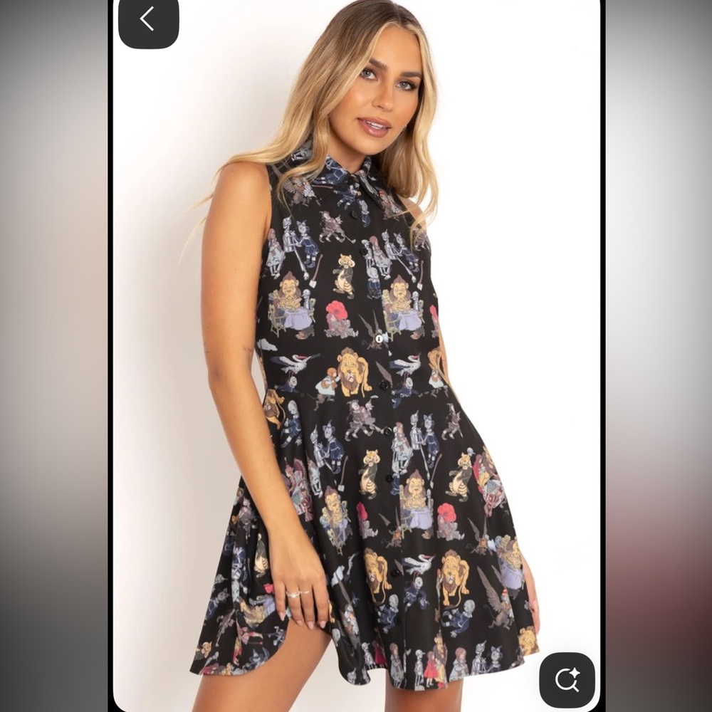 The Wonderful Wizard of Oz Work It Skater Dress, Blackmilk size AU 12 US 10